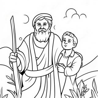 Abraham And Isaac Coloring Pages