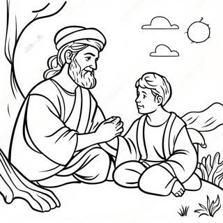 Abraham And Isaac Coloring Page 12827-10667