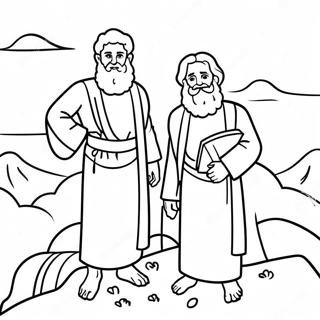 Abraham And Isaac On The Mountain Coloring Page 12828-61578