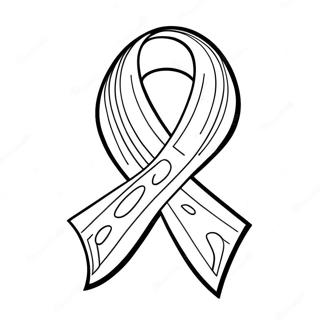 Cancer Awareness Ribbon Coloring Page 12837-10672