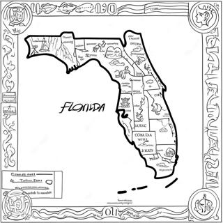 Florida State Map Coloring Page 12857-10686