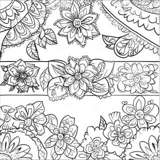 Colorful Papel Picado Banner Coloring Page 12868-10697