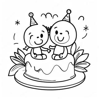 Happy Anniversary Coloring Page 12877-10703