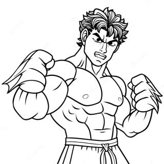 Baki Coloring Page 12887-10710