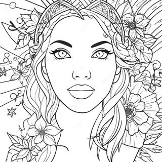 Ice Spice Portrait Coloring Page 12897-10720