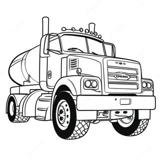 Diesel Truck Coloring Pages