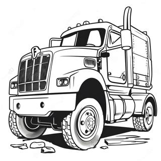 Diesel Truck Coloring Page 12917-10735