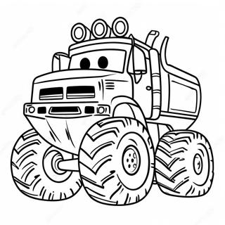 Monster Diesel Truck Coloring Page 12918-10737