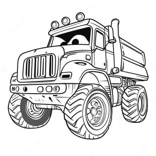 Monster Diesel Truck Coloring Page 12918-10738