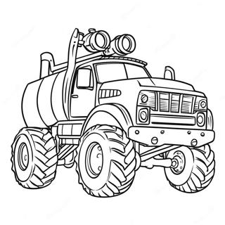 Monster Diesel Truck Coloring Page 12918-10739