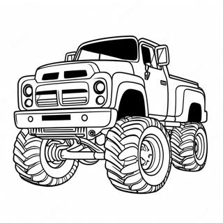 Monster Diesel Truck Coloring Page 12918-10740