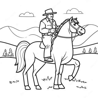 Bronco Coloring Page 1291-1030