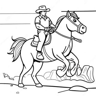 Bronco Coloring Page 1291-1031