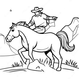 Bronco Coloring Page 1291-1032