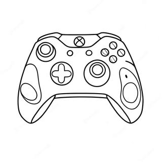 Xbox Controller Coloring Page 12927-10744