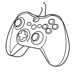 Retro Xbox Controller Coloring Page 12928-10746