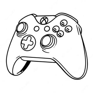 Retro Xbox Controller Coloring Page 12928-10747