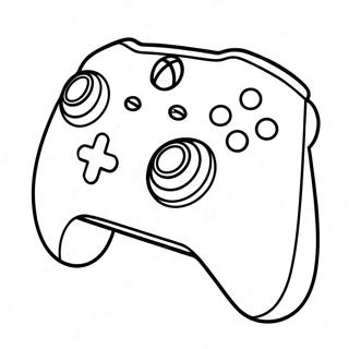 Retro Xbox Controller Coloring Page 12928-10748