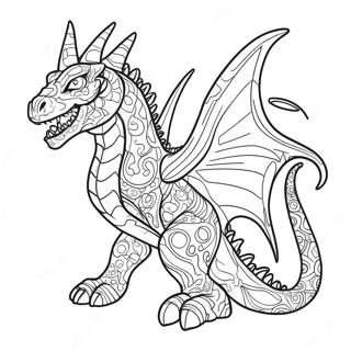 Dark Fantasy Creature Coloring Page 12957-10768