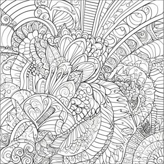 Intricate Bold Line Patterns Coloring Page 12968-10777