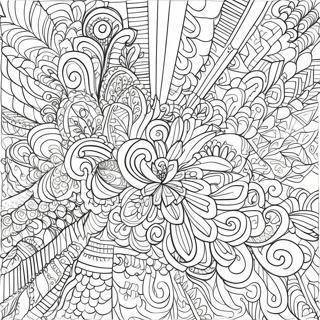 Intricate Bold Line Patterns Coloring Page 12968-10779