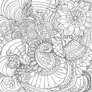 Intricate Bold Line Patterns Coloring Page 12968-10780