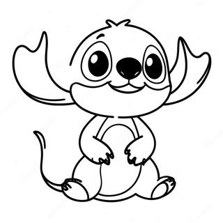 Stitch Halloween Coloring Page 13017-10814