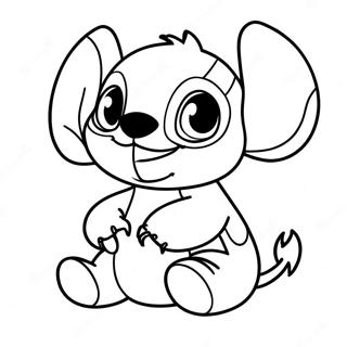 Stitch Halloween Coloring Page 13017-10815