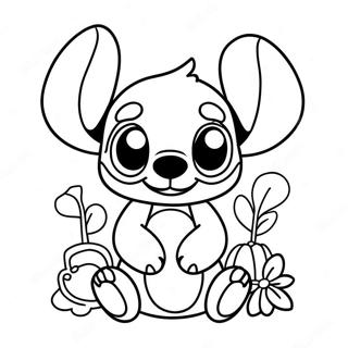 Stitch Halloween Coloring Page 13017-10816