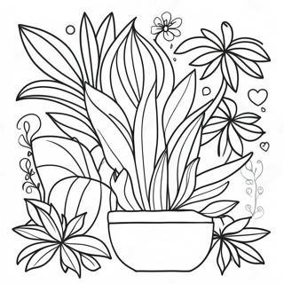 Plant Themed Adult Coloring Page 13027-10824