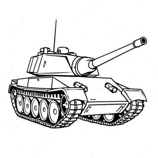 Military Tank Coloring Page 1302-1041