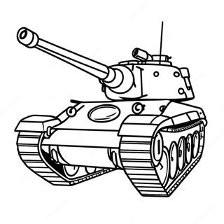 Military Tank Coloring Page 1302-1042