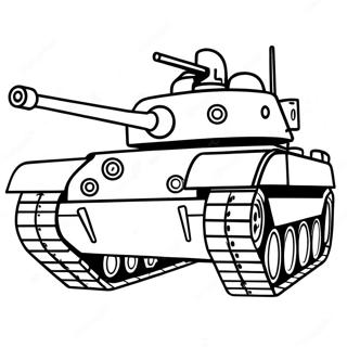 Military Tank Coloring Page 1302-1043