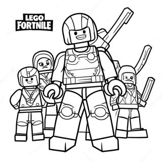 Lego Fortnite Characters Coloring Page 13067-10856