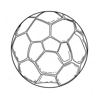 Colorful Soccer Ball In Action Coloring Page 13078-10867