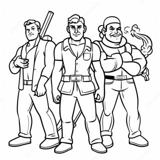 Brozone Characters In Action Coloring Page 13098-10882