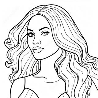 Beyonce Coloring Page 13107-10886