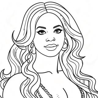 Beyonce Coloring Page 13107-10887