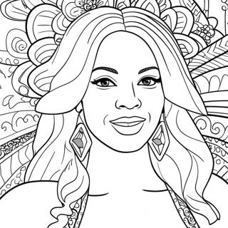 Beyonce Coloring Page 13107-10888