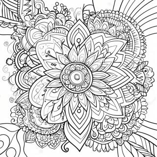 Calming Mandala Coloring Page 1312-1051