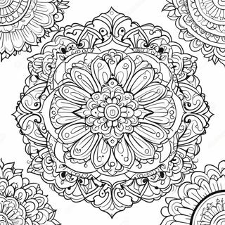 Calming Mandala Coloring Page 1312-1052