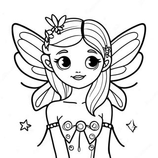 Enchanting Fairy With Sparkling Wings Coloring Page 13138-10913