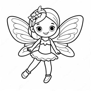 Enchanting Fairy With Sparkling Wings Coloring Page 13138-10915