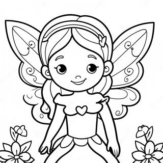 Enchanting Fairy With Sparkling Wings Coloring Page 13138-10916