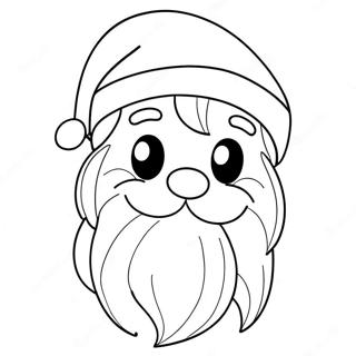 Cute Anime Santa Claus Coloring Page 13168-10937