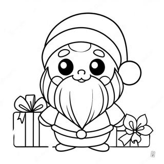 Cute Anime Santa Claus Coloring Page 13168-10939