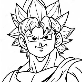 Super Saiyan Goku Coloring Page 13187-10950