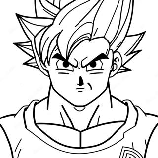 Super Saiyan Goku Coloring Page 13187-10952