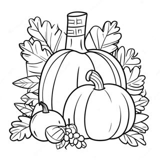 Thanksgiving Church Coloring Page 13197-10960