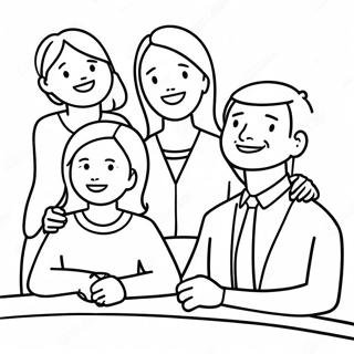 Thankful Family At Church Coloring Page 13198-10962